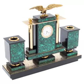 Malachite writing set "Eagle" Zlatoust