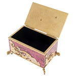 Rhodonite casket "Tenderness" with chrysoprase, Zlatoust