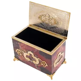 Шкатулка из яшмы "Страсть" с цитрином, Златоуст