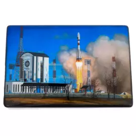 Шкатулка "Космодром Восточный" Рогатов, Федоскино