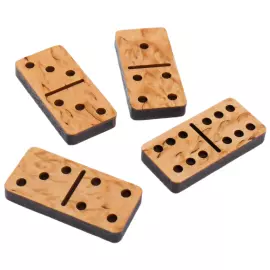 Домино из карельской березы "Лещ"