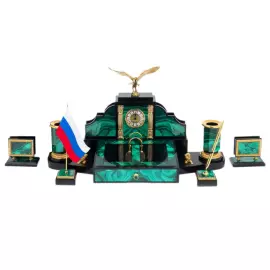 Malachite writing set "Presidential" Zlatoust
