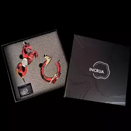 Подарочный набор елочных игрушек из ювелирной смолы "Символы года" 2 шт