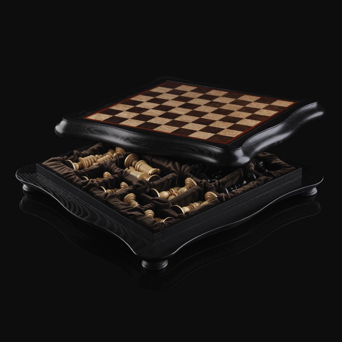 Ashlar chess "Barleycorn Luxury Empire" boxwood figures