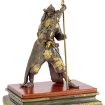 Bronze sculpture "Samurai with a spear"