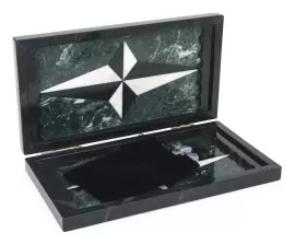 Нарды из гранита и змеевика "Звезда"