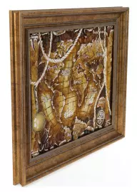 Панно из янтаря "Карта мира"