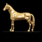 Gilded statuette "Horse. Akhal-Teke"