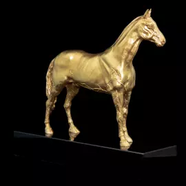 Статуэтка позолоченная "Конь. Ахалтекинец"