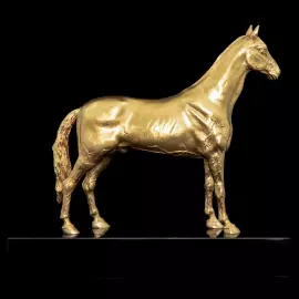 Статуэтка позолоченная "Конь. Ахалтекинец"