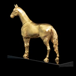Gilded statuette "Horse. Akhal-Teke"