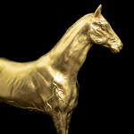 Gilded statuette "Horse. Akhal-Teke"