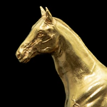 Gilded statuette "Horse. Akhal-Teke"