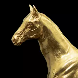 Статуэтка позолоченная "Конь. Ахалтекинец"