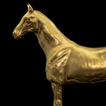 Gilded statuette "Horse. Akhal-Teke"