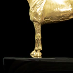 Gilded statuette "Horse. Akhal-Teke"