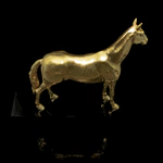 Gilded statuette "Horse. Akhal-Teke"