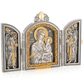 Складень "Тихвинская Богоматерь"