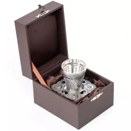 Стакан для святой воды с блюдцем