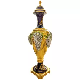 Ваза фарфоровая "Цветы" разноцветная