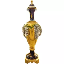 Ваза фарфоровая "Цветы" разноцветная