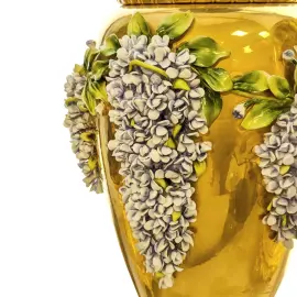 Ваза фарфоровая "Цветы" разноцветная