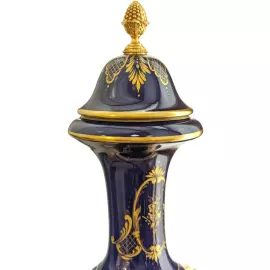 Ваза фарфоровая "Цветы" разноцветная