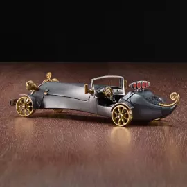 Сувенир из серебра "Автомобиль Шершень"