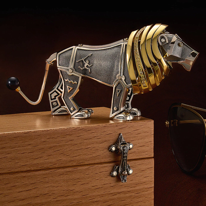 Souvenir made of silver - zodiac sign "Leo"