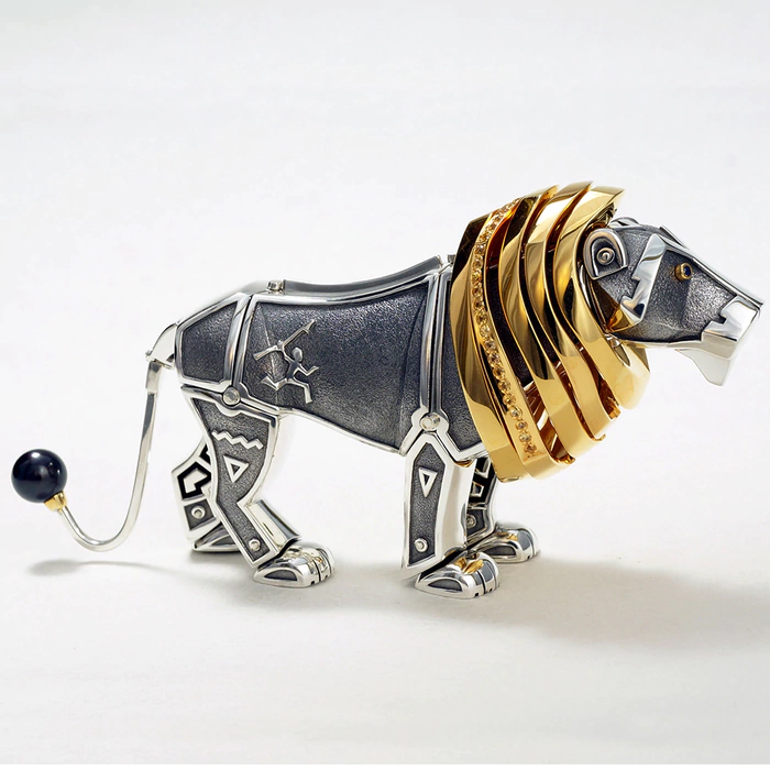 Souvenir made of silver - zodiac sign "Leo"