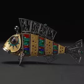 Сувенир из серебра "Знак зодиака - Рыба"