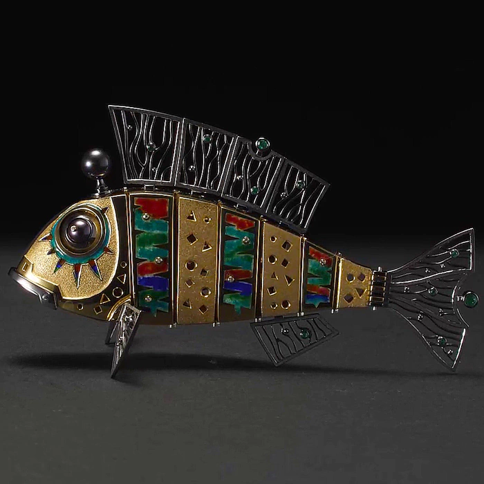 Souvenir made of silver - zodiac sign "Pisces"