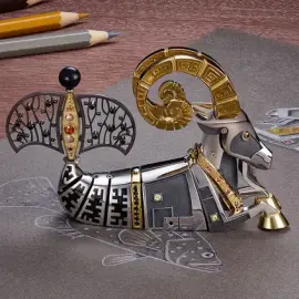 Сувенир из серебра "Знак зодиака - Козерог"