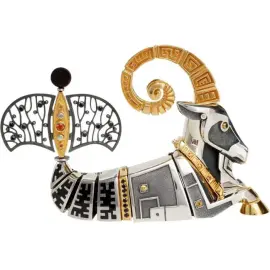 Сувенир из серебра "Знак зодиака - Козерог"