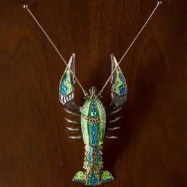 Сувенир из серебра "Знак зодиака - Рак"