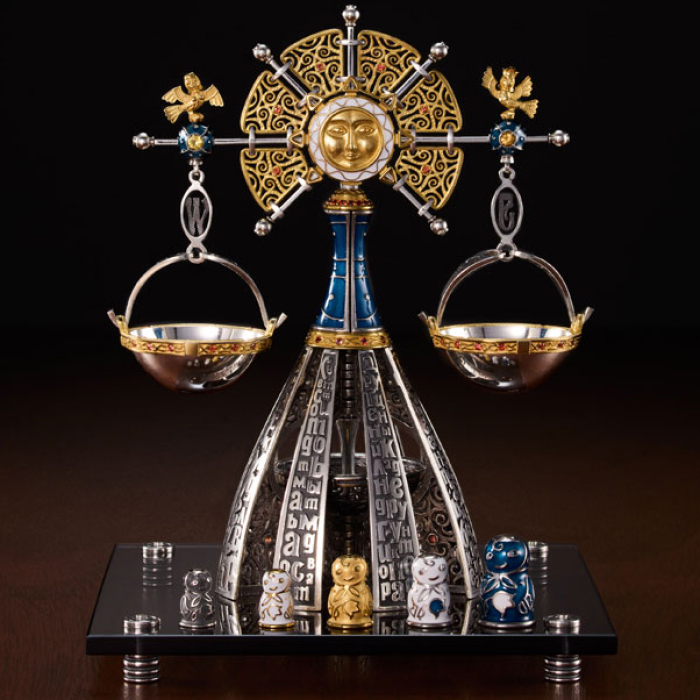 Souvenir made of silver - zodiac sign "Libra"
