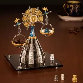 Сувенир из серебра "Знак зодиака - Весы"