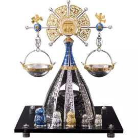 Сувенир из серебра "Знак зодиака - Весы"