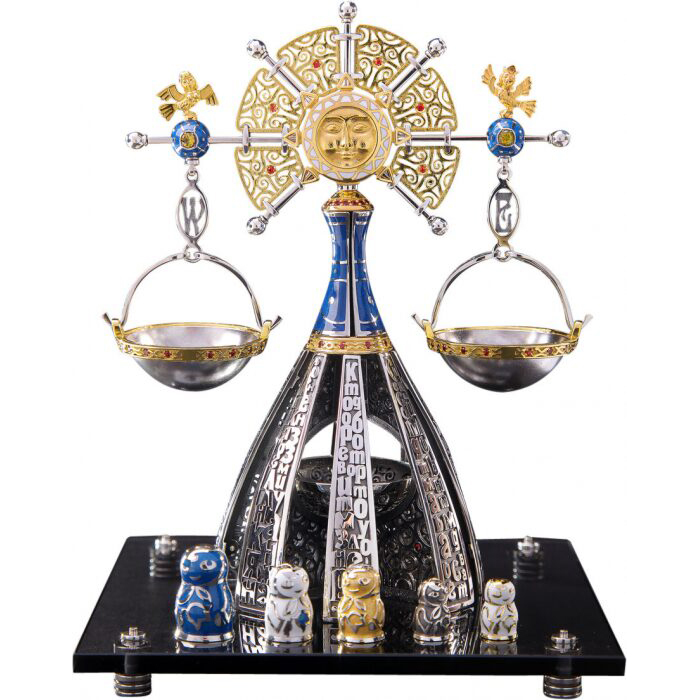 Souvenir made of silver - zodiac sign "Libra"