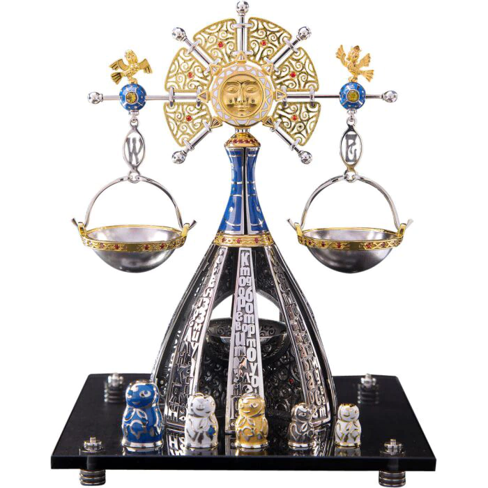 Souvenir made of silver - zodiac sign "Libra"