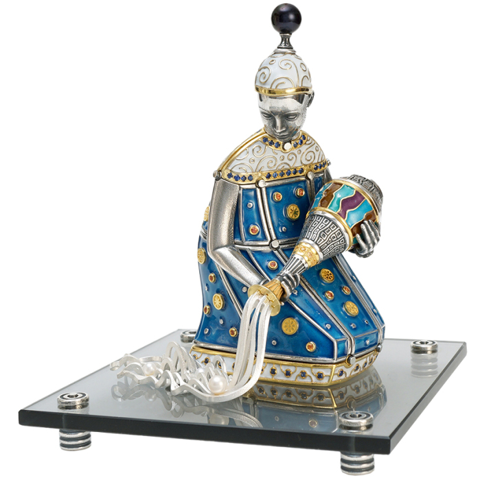 Souvenir made of silver - zodiac sign "Aquarius"