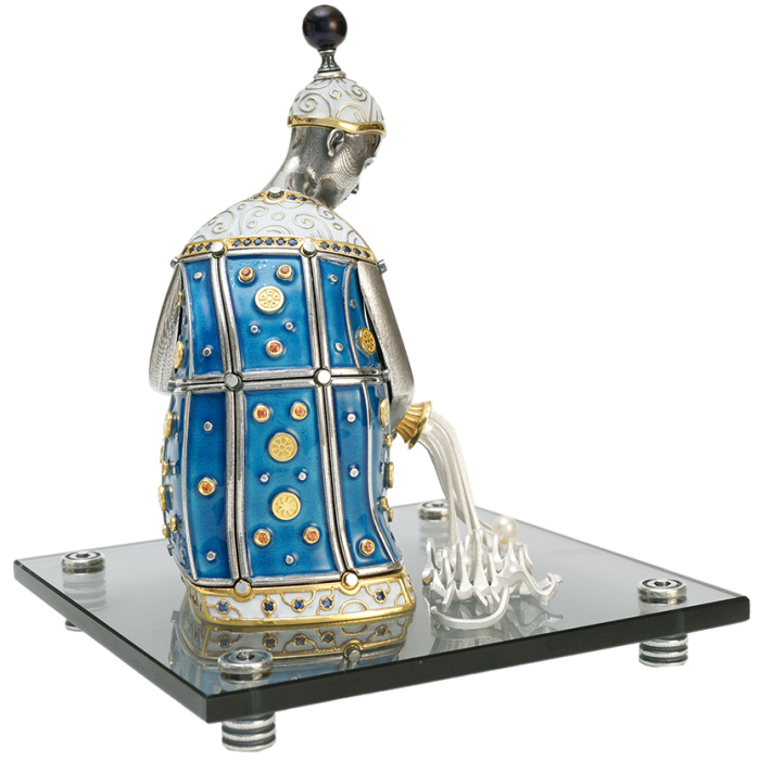 Souvenir made of silver - zodiac sign "Aquarius"