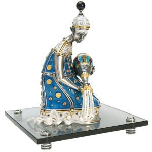 Souvenir made of silver - zodiac sign "Aquarius"