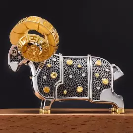 Сувенир из серебра "Знак зодиака - Овен"