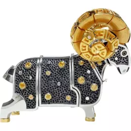 Сувенир из серебра "Знак зодиака - Овен"