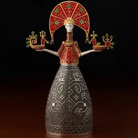 Сувенир из серебра "Знак зодиака - Дева"