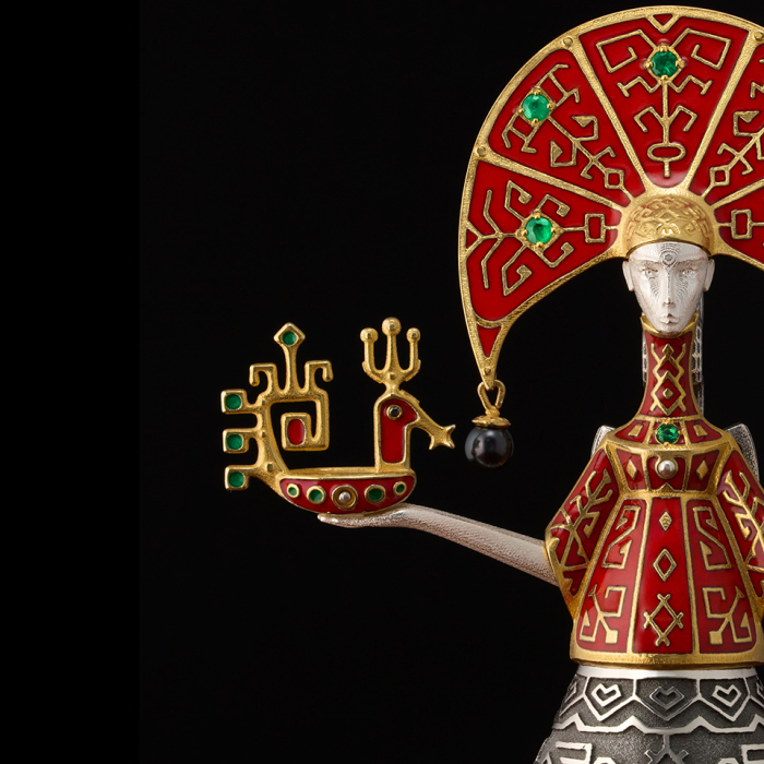Souvenir made of silver - zodiac sign "Virgo"