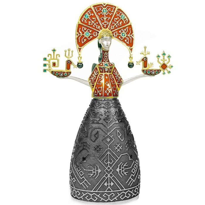 Souvenir made of silver - zodiac sign "Virgo"