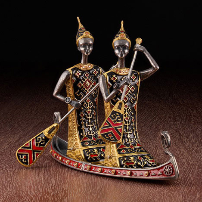 Souvenir made of silver - zodiac sign "Gemini"