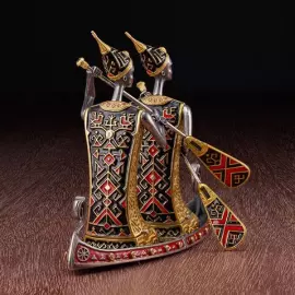 Сувенир из серебра "Знак зодиака - Близнецы"